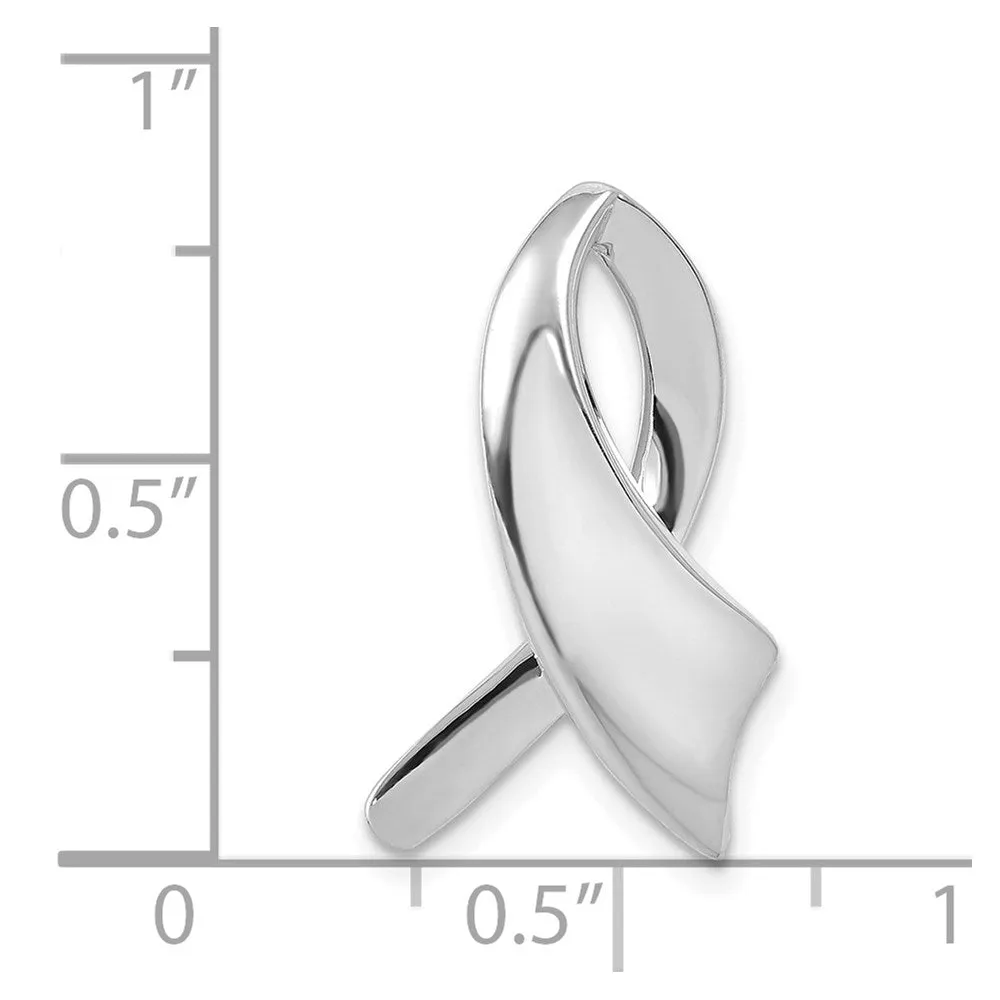 14k White Gold Slide