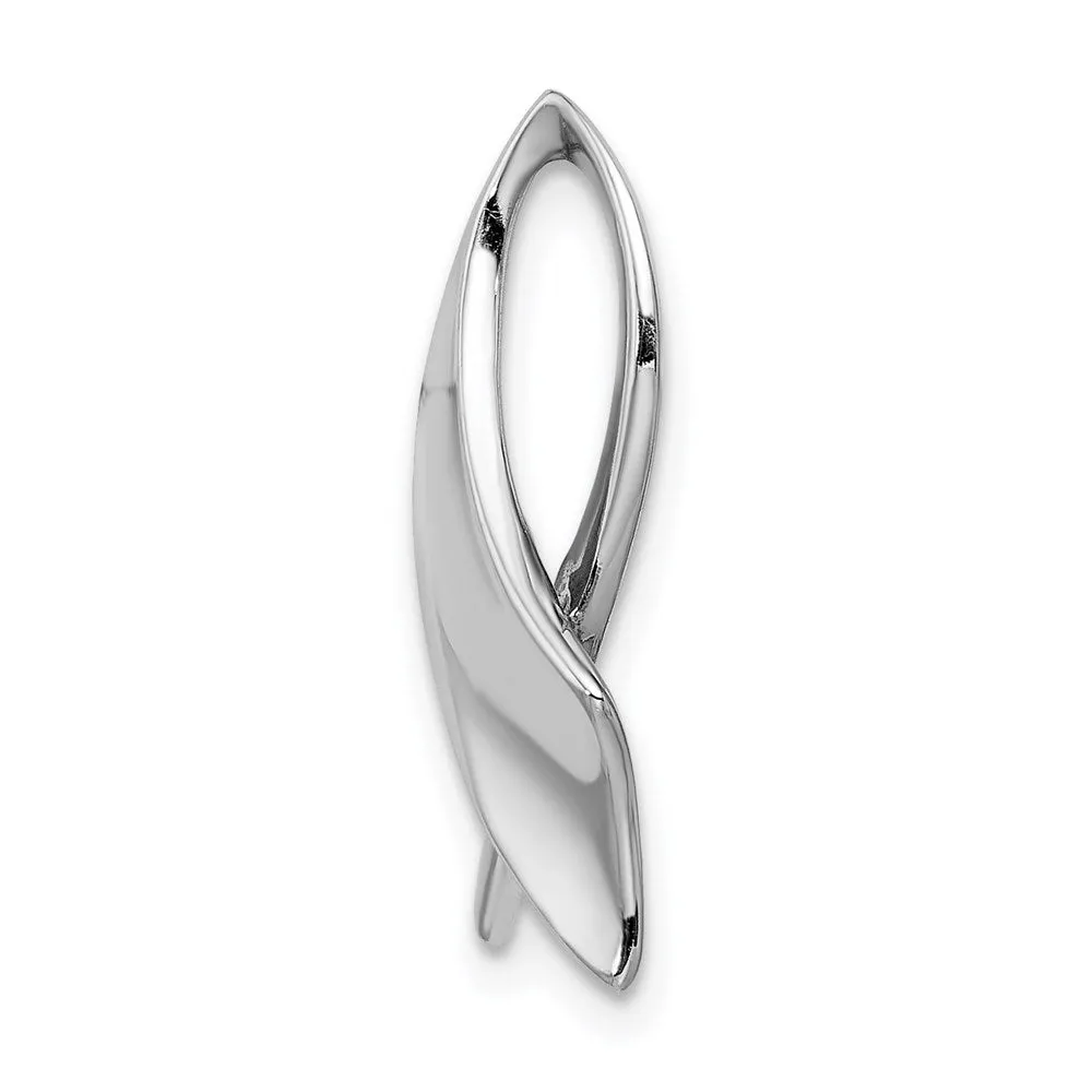 14k White Gold Slide