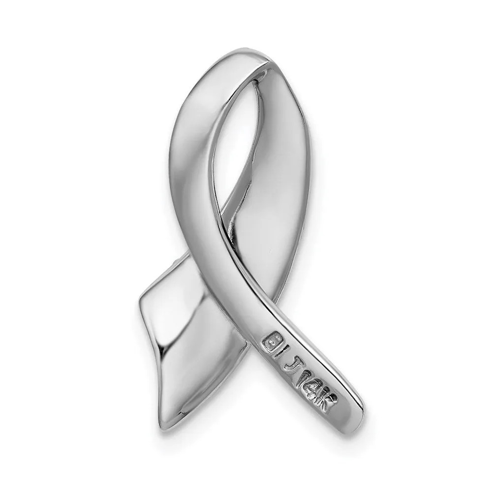 14k White Gold Slide