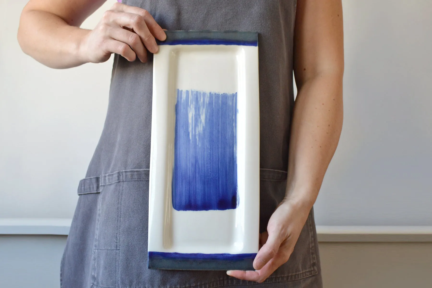 33-B Blue Sushi Plate