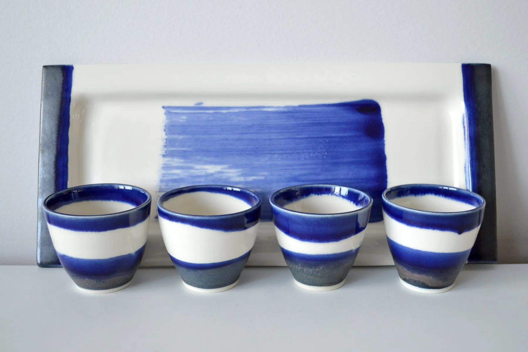 33-B Blue Sushi Plate