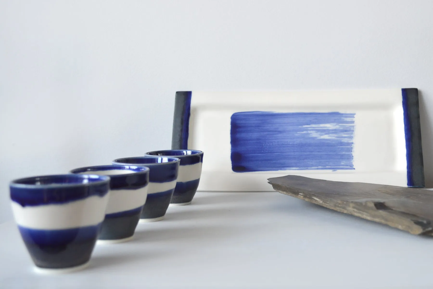 33-B Blue Sushi Plate