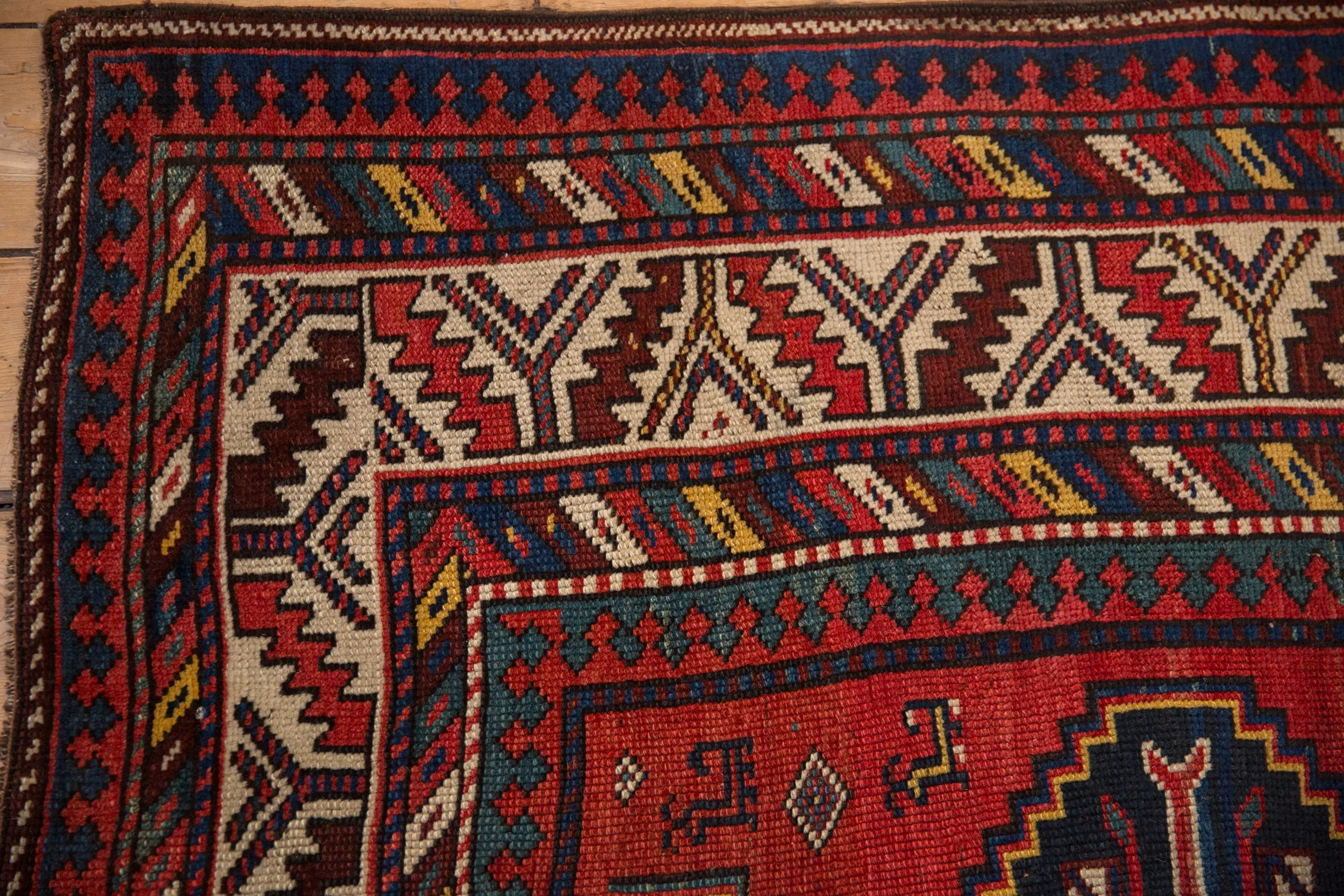 4x8 Antique Kazak Rug Runner