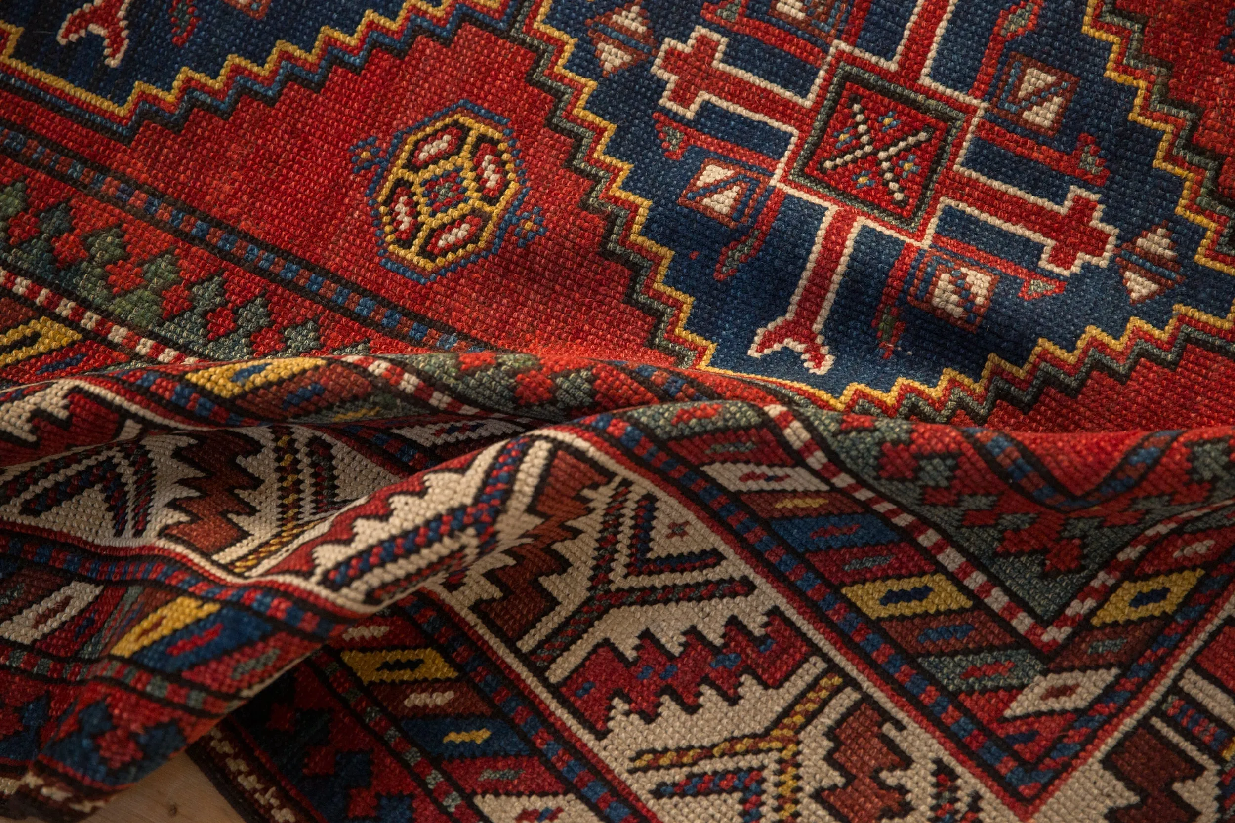 4x8 Antique Kazak Rug Runner