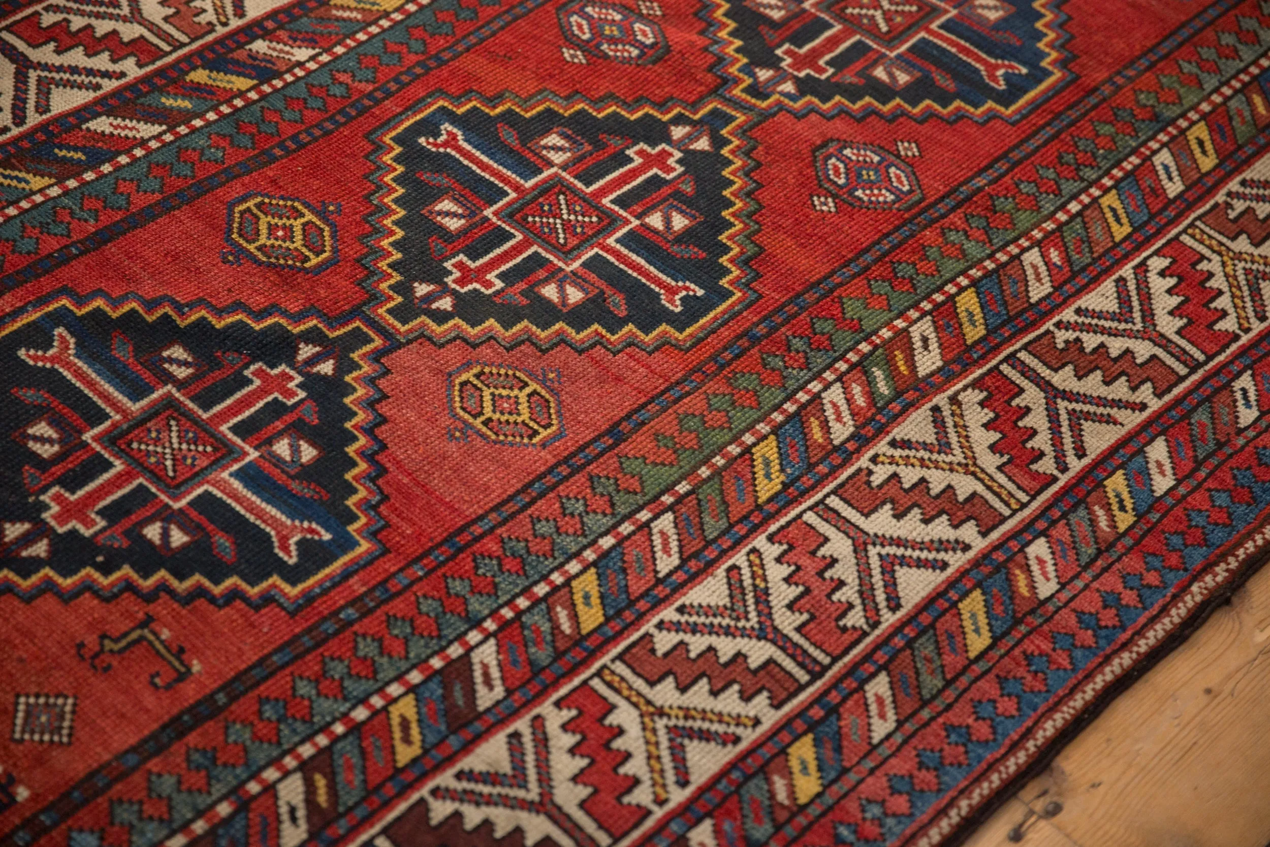 4x8 Antique Kazak Rug Runner