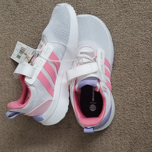 Adidas racer TR21 sneaker girl kids pink white