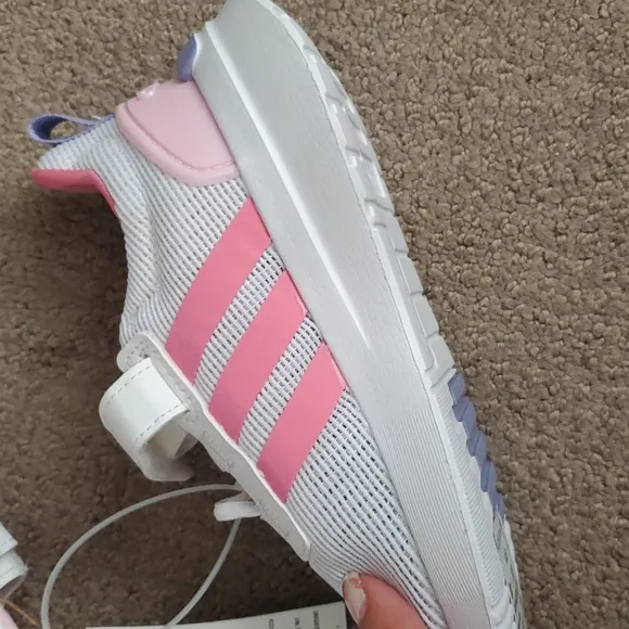 Adidas racer TR21 sneaker girl kids pink white