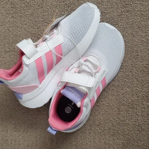 Adidas racer TR21 sneaker girl kids pink white