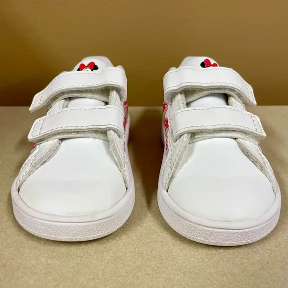 Adidas x Disney Sneakers Girls 5 Minnie Mouse Grand Court Velcro Toddlers Baby