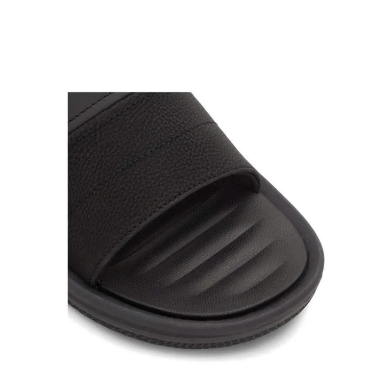 ALDO PLANTAGO FLAT SANDALS - BLACK