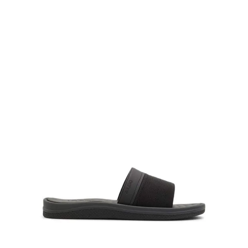 ALDO PLANTAGO FLAT SANDALS - BLACK