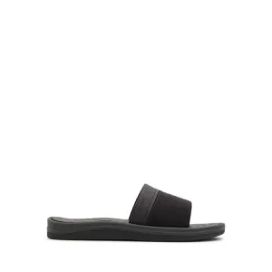 ALDO PLANTAGO FLAT SANDALS - BLACK