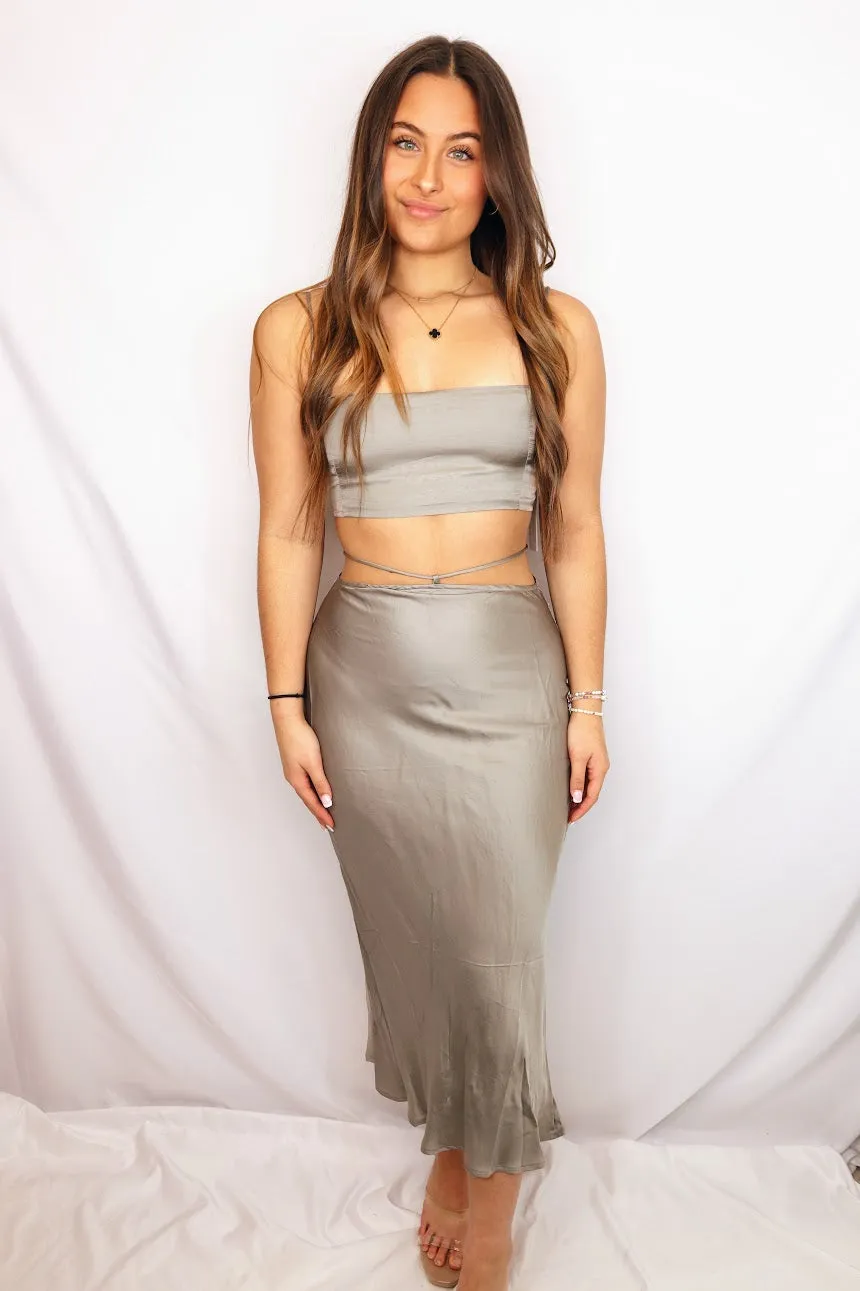 Alluring Set Skirt Silver