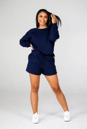 Ally Short Set (Navy) FINAL SALE