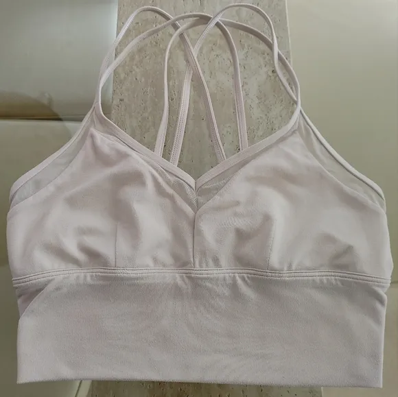 Alo Yoga Sneak Long Bra - Bone - S