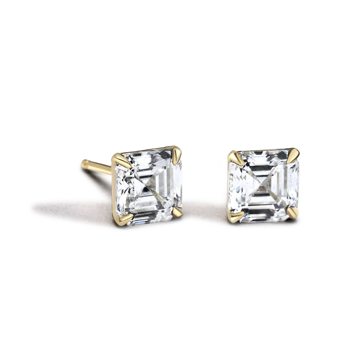 Asscher Studs