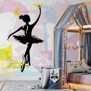 Ballet Dancer Silhouette Wallpaper Mural