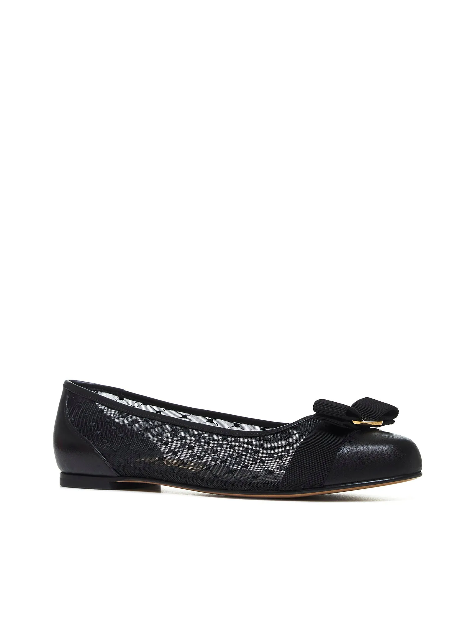 Black mesh Varina ballet flats