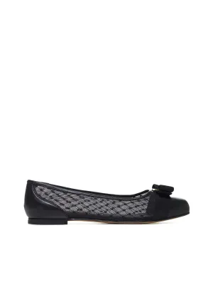 Black mesh Varina ballet flats