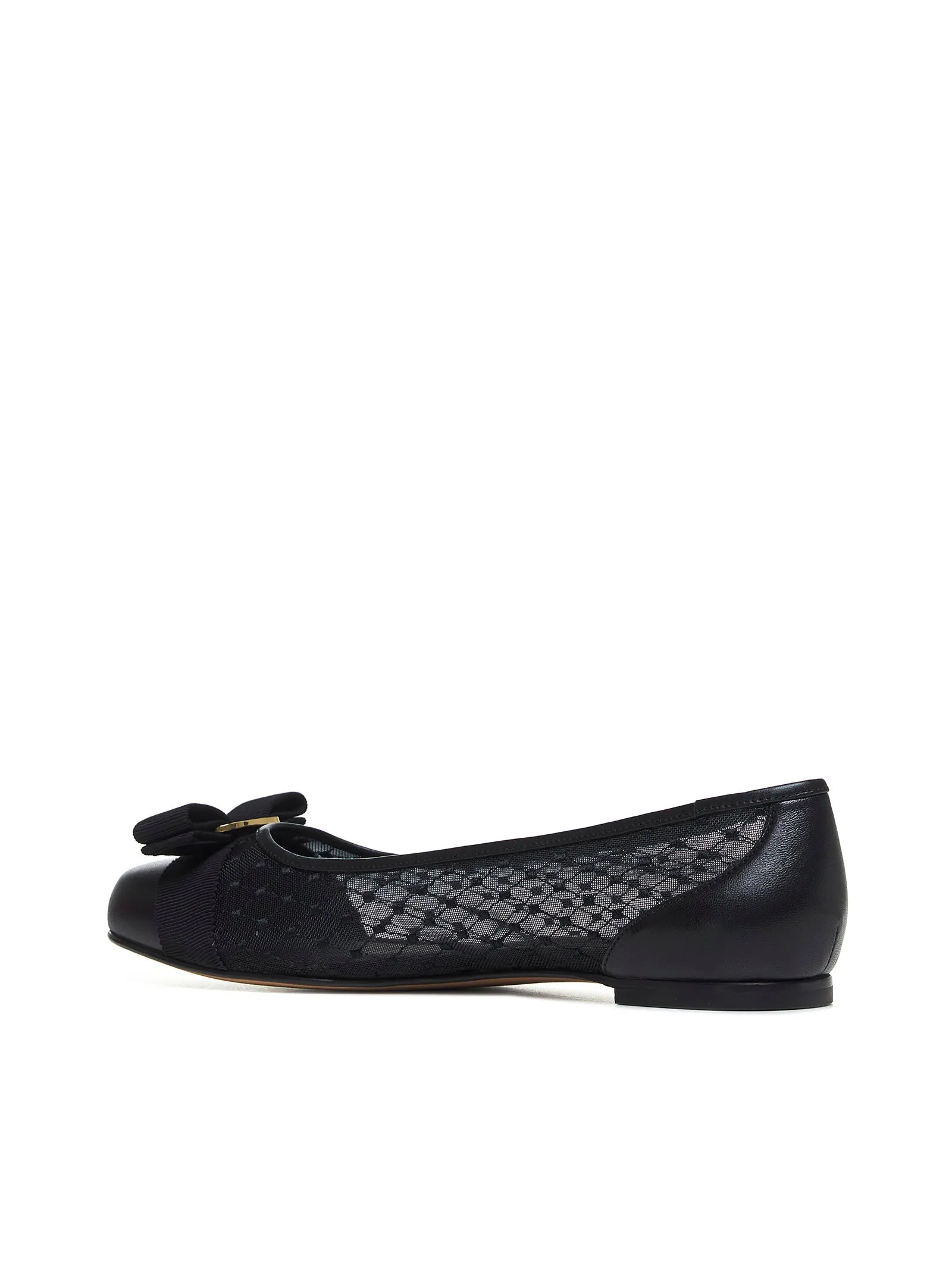 Black mesh Varina ballet flats