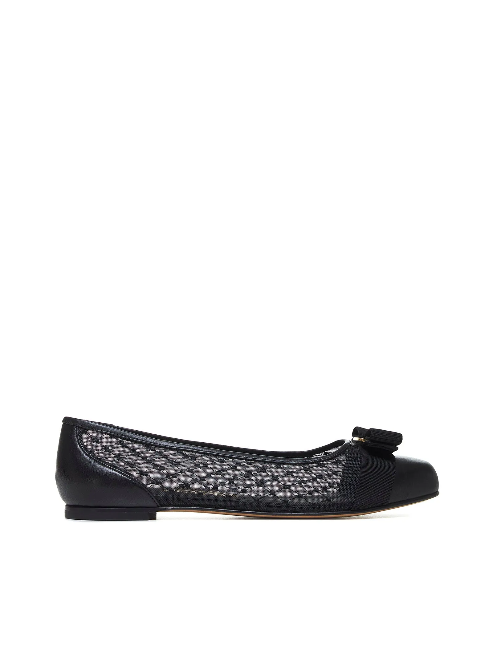 Black mesh Varina ballet flats