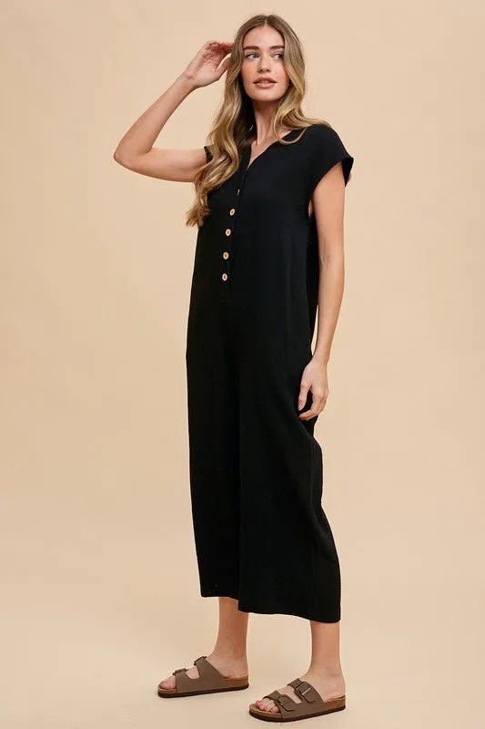 Black Wide Leg Jumpsuit