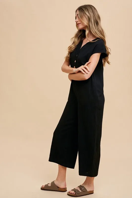Black Wide Leg Jumpsuit