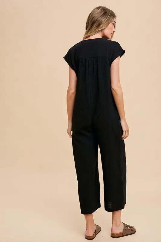 Black Wide Leg Jumpsuit