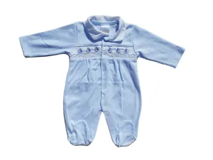 Blue boat Babygrow