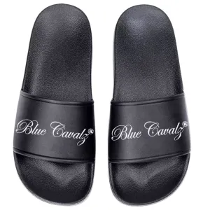 Blue Cavalz  Black & White Slides flip-flop
