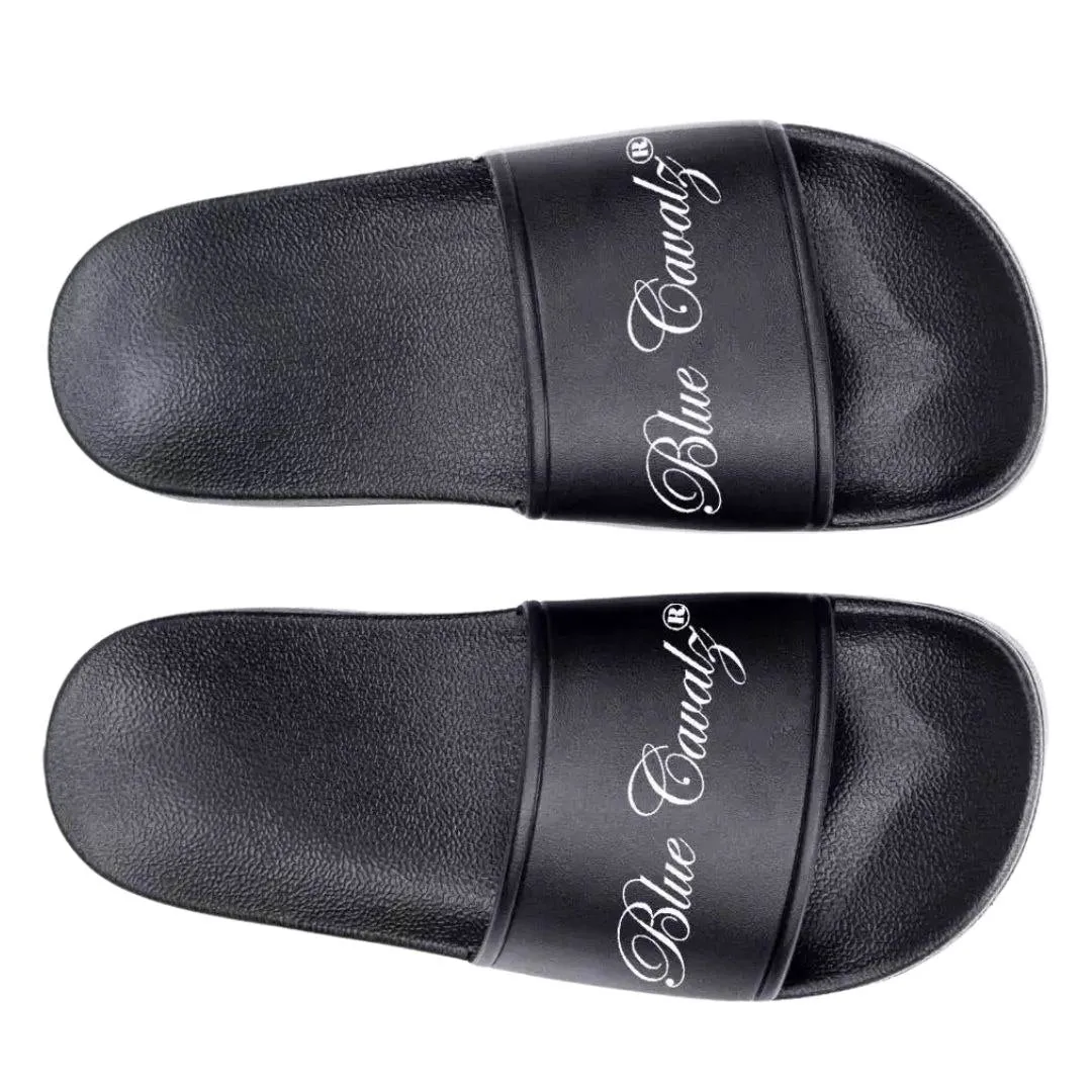 Blue Cavalz  Black & White Slides flip-flop
