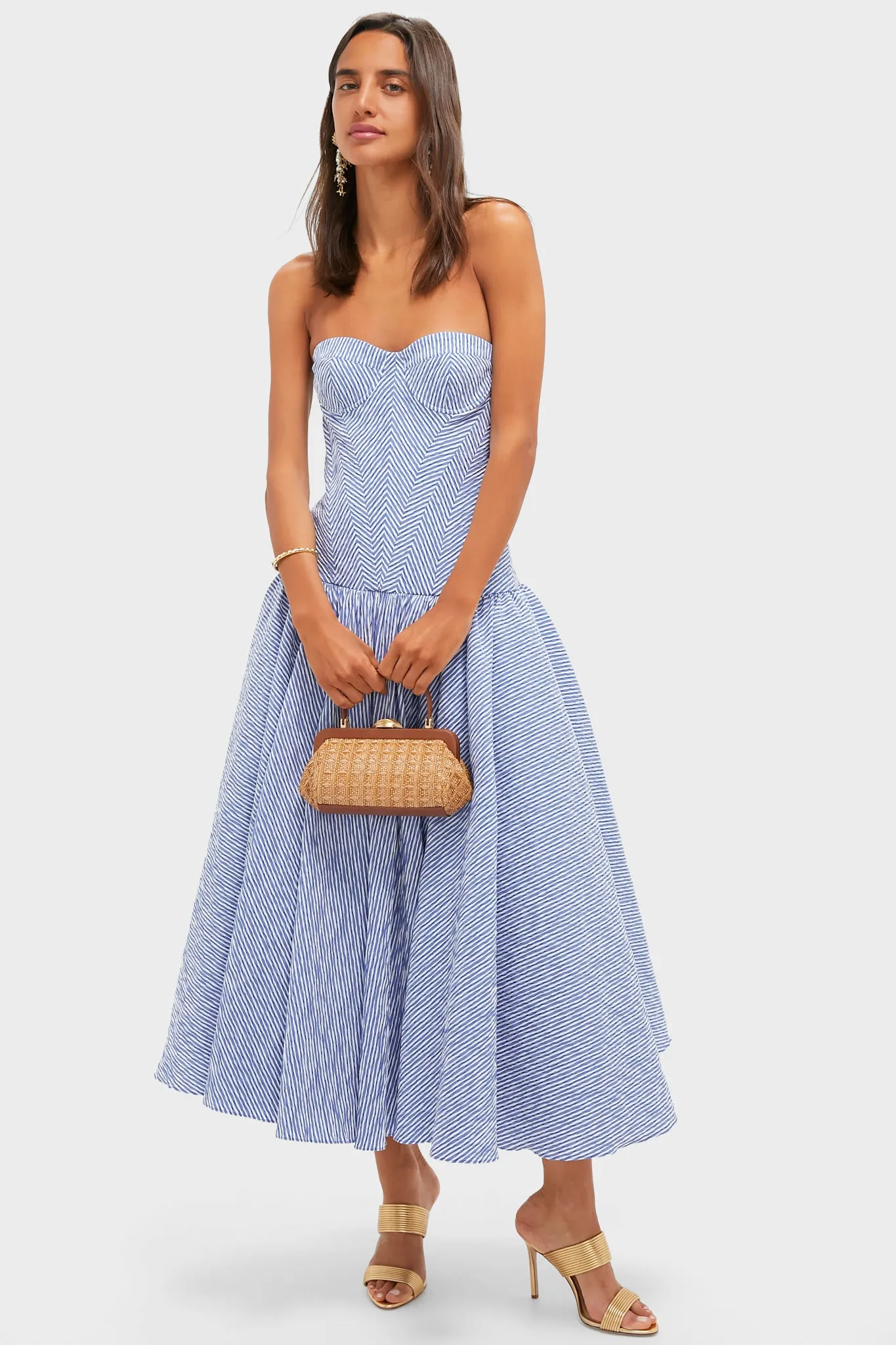 Blue Stripe Summers Dress