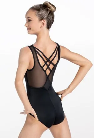 Boat Neck Strappy Back Leotard