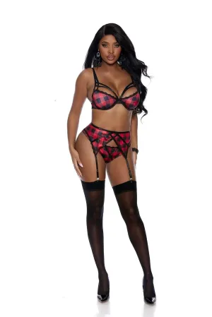 Buffalo Plaid 3 Piece Set