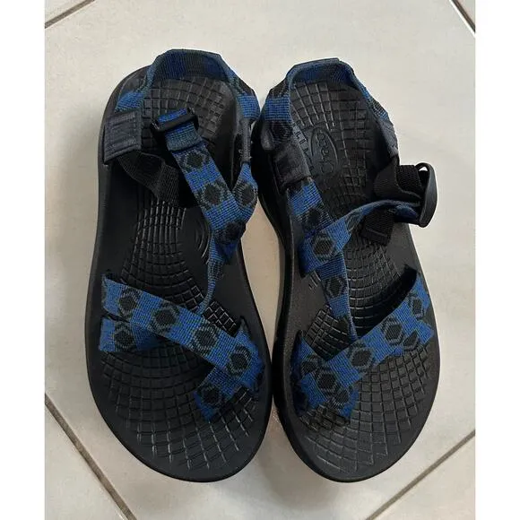 Chaco ZVolv 2 Strappy Sandal Shoes Men's Size 7 Black Blue