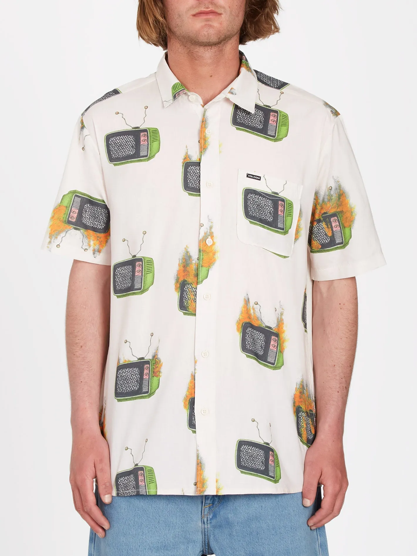 Chemise Justin Hager Woven - WHITECAP GREY