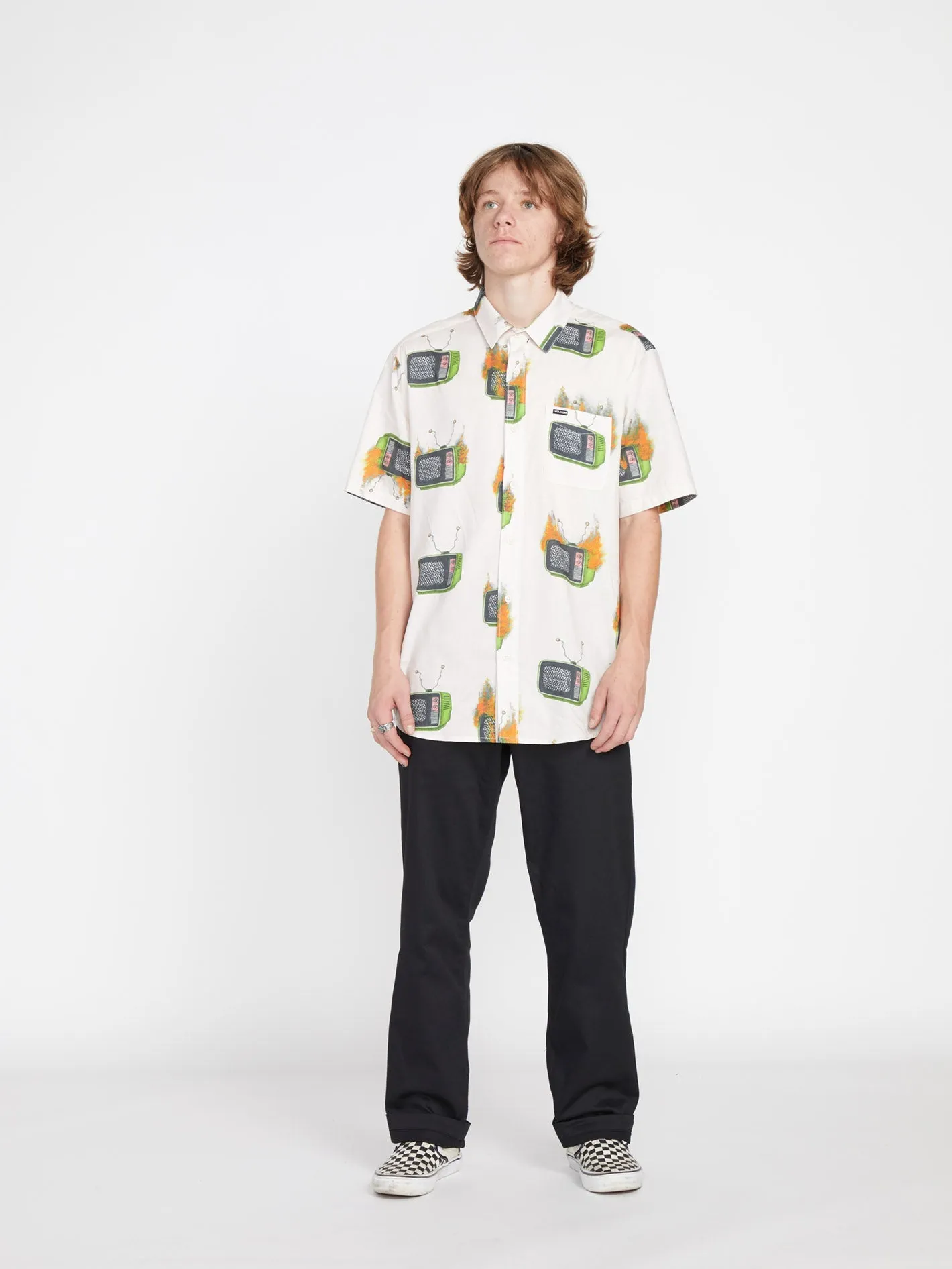 Chemise Justin Hager Woven - WHITECAP GREY