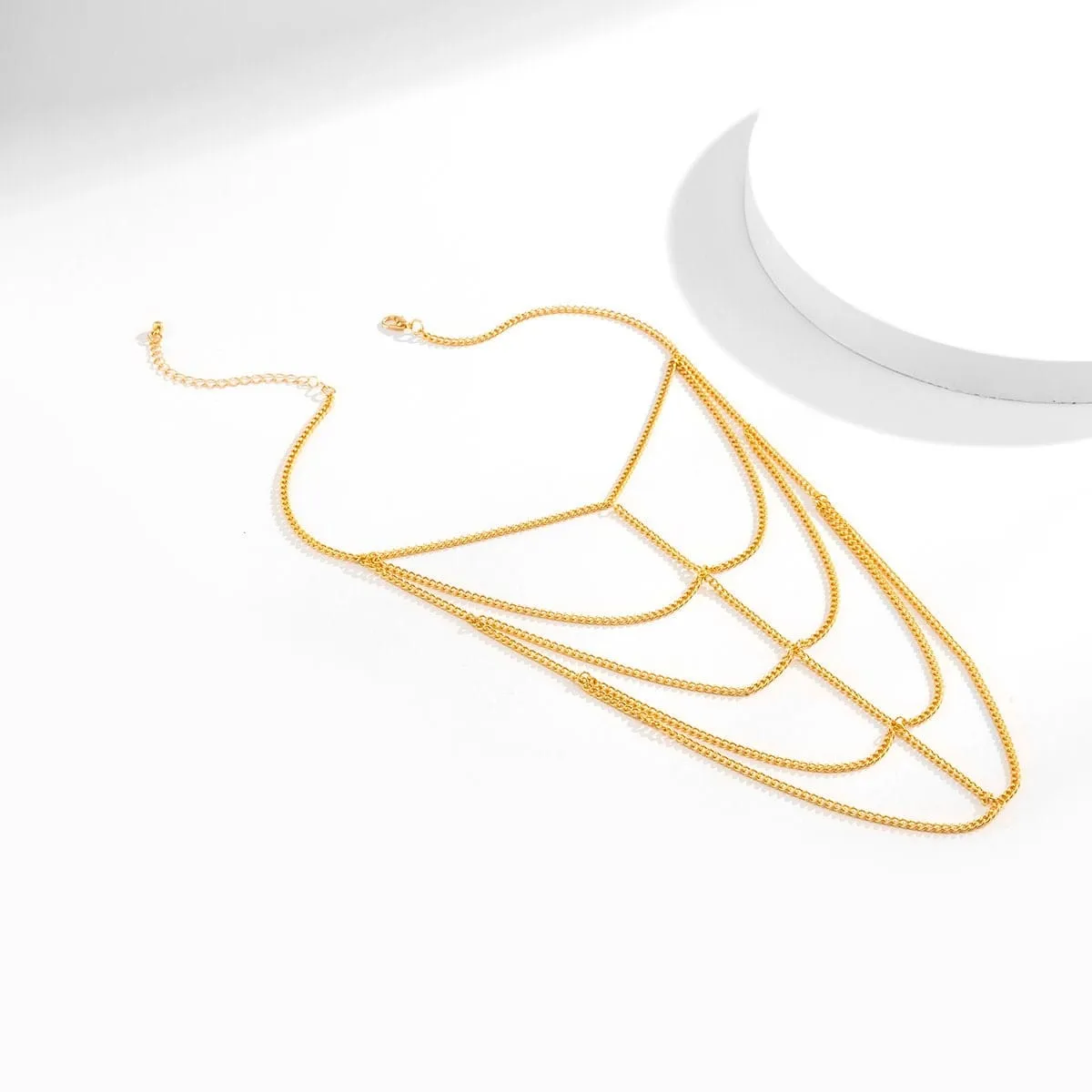 Chic Layered Metallic Upper Arm Chain