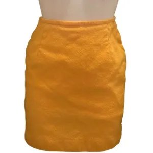 Chic Vintage Yellow 100% Wool Skirt by JAG Clothing