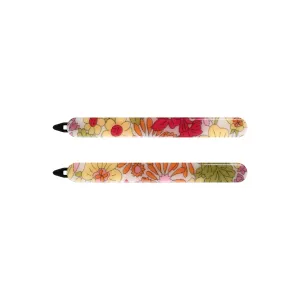 Classic Large Annie Pink Print Hair Clip Set