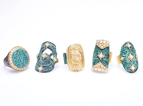 Coin Artifact Statement Ring
