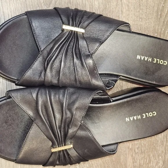 Cole Haan Aubree Ruched Slide Sandal