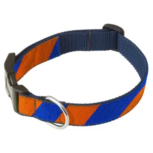 Collegiate Blue and Orange - Dog Collar