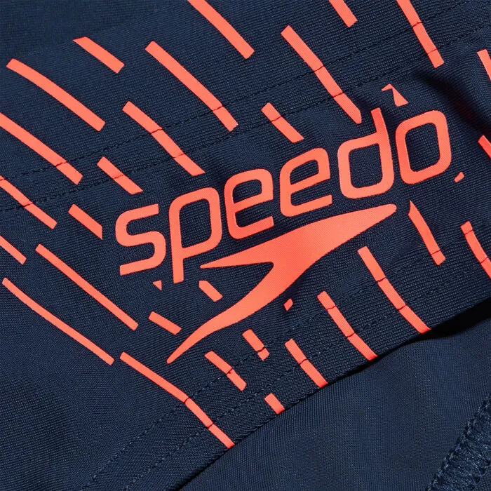 COSTUME SPEEDO ENDURANCE   UOMO SLIP NUOTO PISCINA BLU ROSSO FLUO