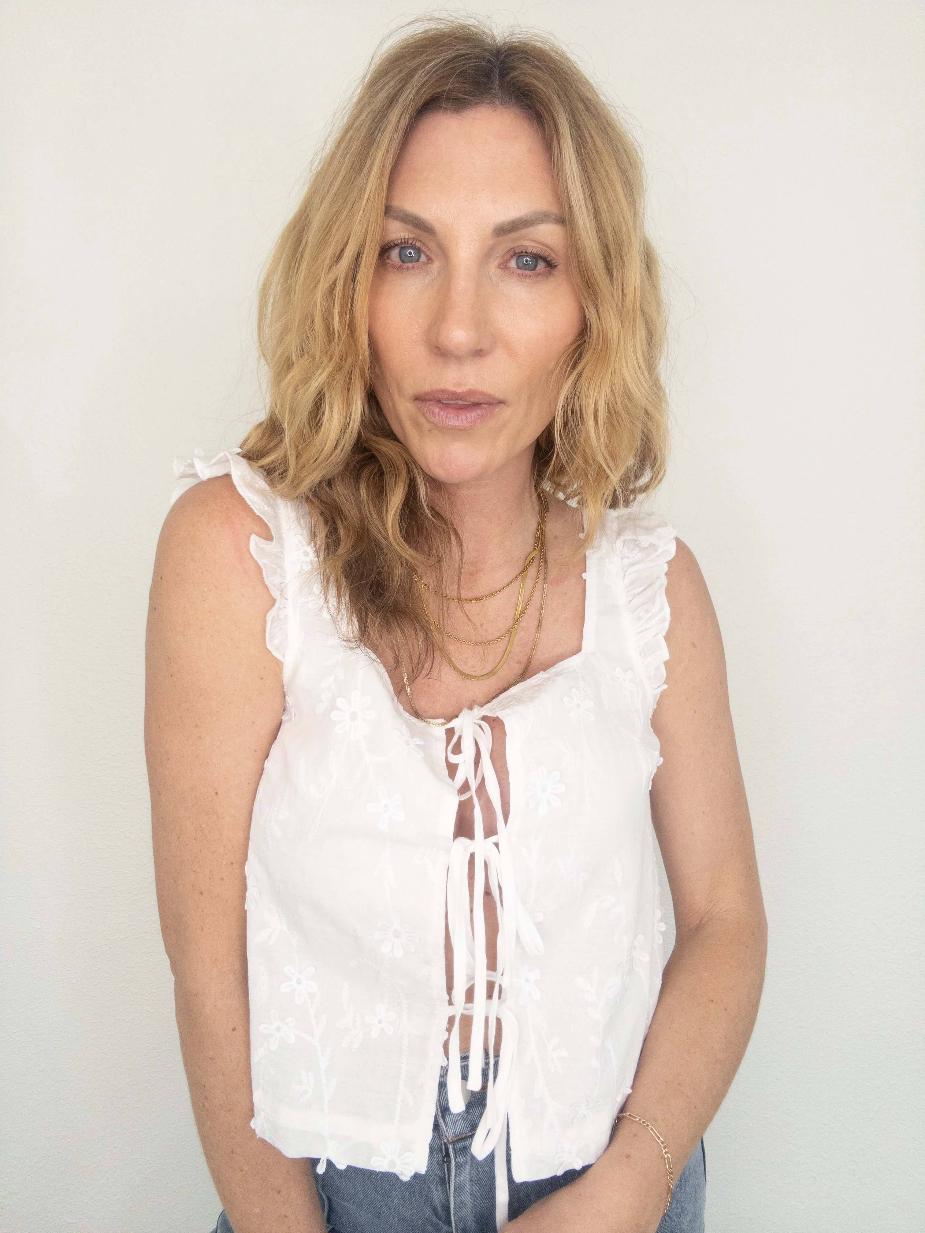 Daisy Mae Tie Front Top