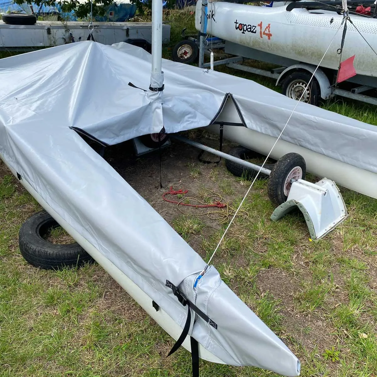 Dart 15 Boat Cover - PVC - Grey