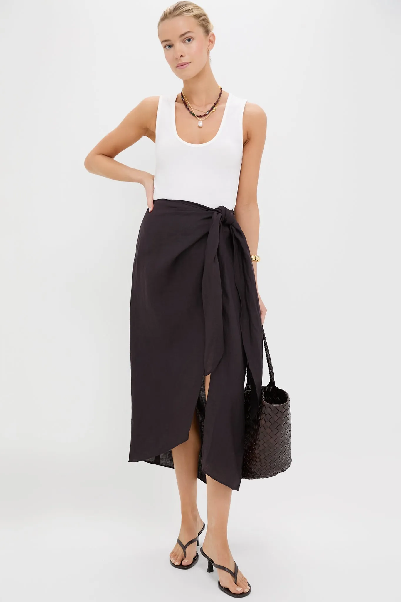 Deep Espresso Lexi Sarong Skirt