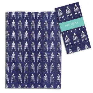 Dish Towel Boho Blue Tea Towel
