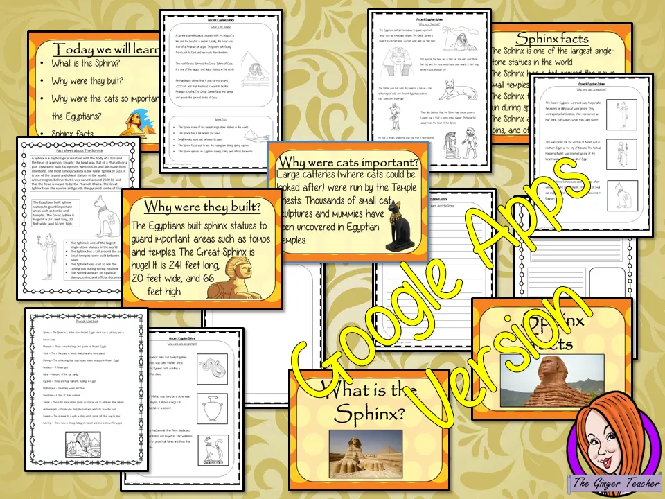 Distance Learning Ancient Egyptian the Sphinx History Lesson