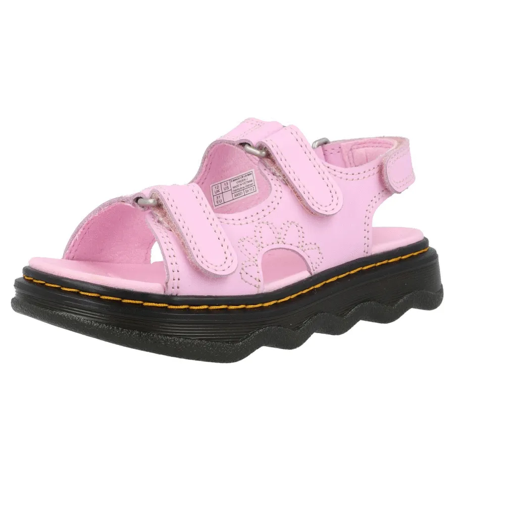 Dr Martens Virden J Pale Pink Leather Sandals
